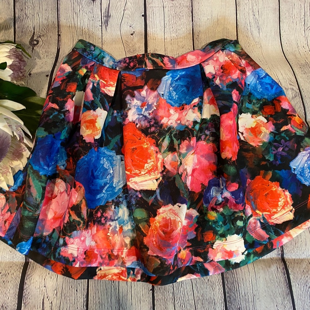 Bright and fun floral skirt